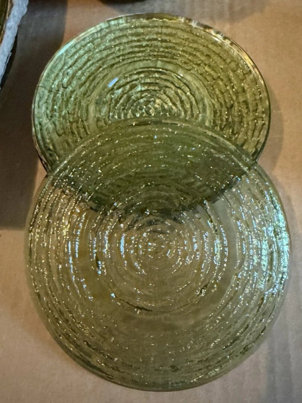 VTG Anchor Hocking Soreno 20pc Luncheon Set - Avocado Green - Picture 2 of 16